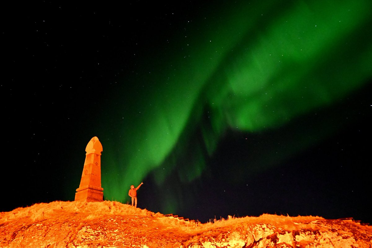 Northern lights above Bodø this evening