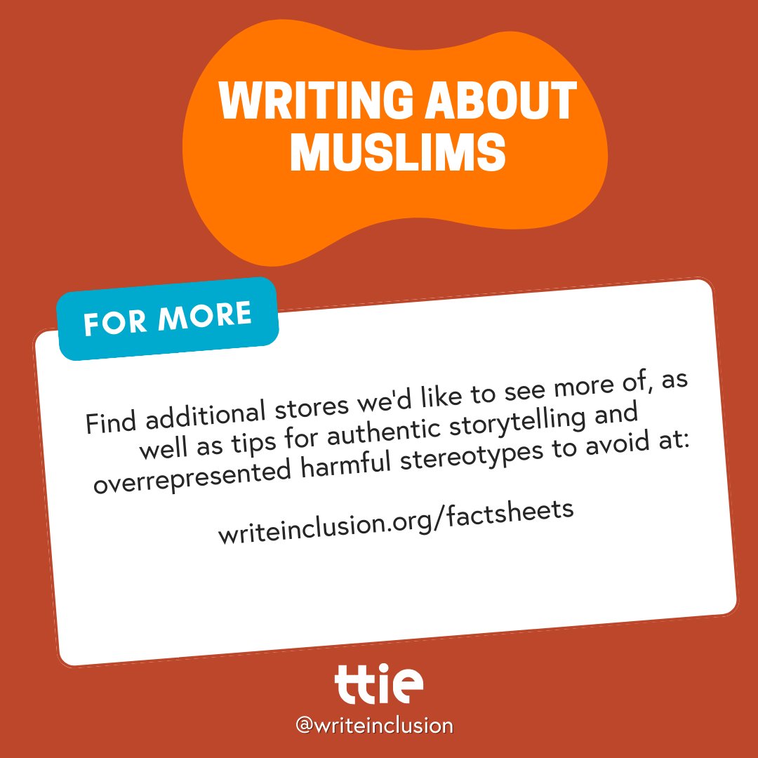 In honor of Ramadan, check out our Muslims Factsheet to learn more about this often misrepresented community. While factsheets could never capture every experience, they can assist in changing how we tell stories. Consider this the start of the convo. writeinclusion.org/factsheets