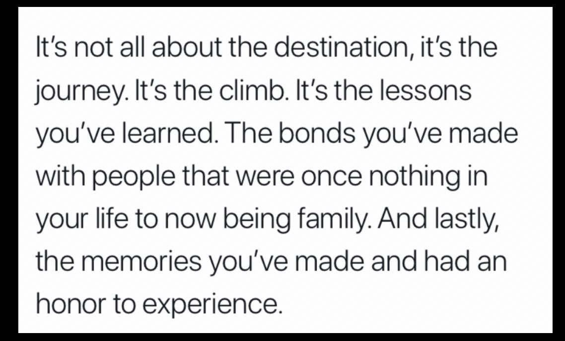 You will never regret giving it your all.