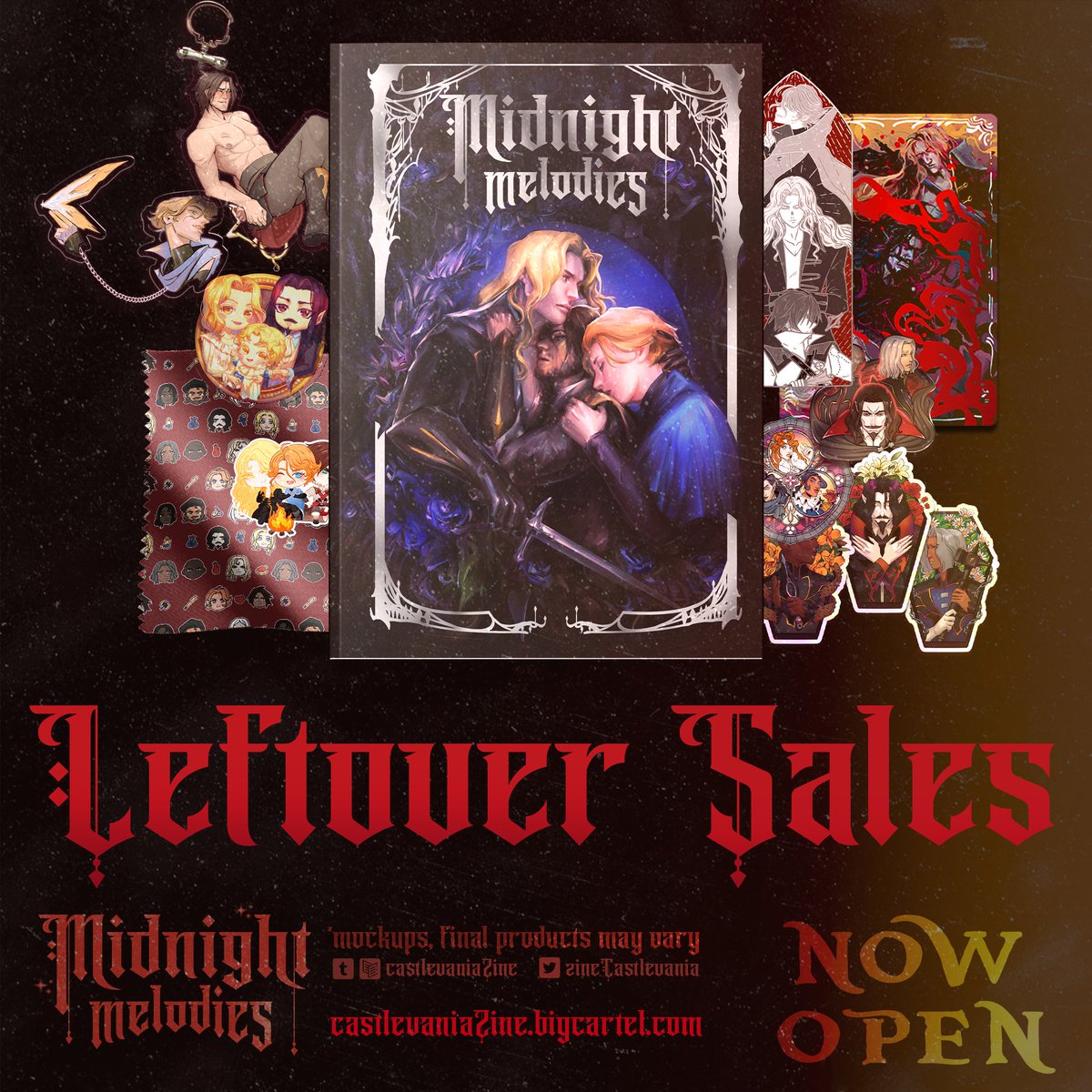 ZineCastlevania's tweet photo. 🦇🩸Midnight Melodies Leftover Sales🩸🦇

The castle has crept to life one final time perhaps you, brave adventurer, are prepared to travel into its depths...

Leftover Sales run from Mar 18th to Apr 18th or until physical stock is depleted!

🛒https://t.co/lLJP1xIR0n https://t.co/uoXQmC4hqo