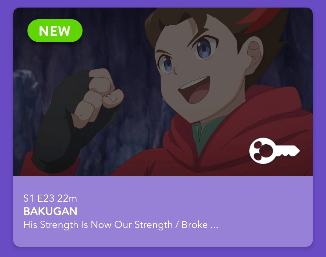 Ya está disponible el episodio 23x1 de #Bakugan (2023) en @DisneyNow en Estados Unidos 🇺🇸 (incluyendo Puerto Rico 🇵🇷) en OnDemand.

Nota: Recuerda que puedes ver los nuevos episodios de esta serie en @DisneyXD a las 7:30AM ET 🇺🇸/8:30AM AST 🇵🇷.