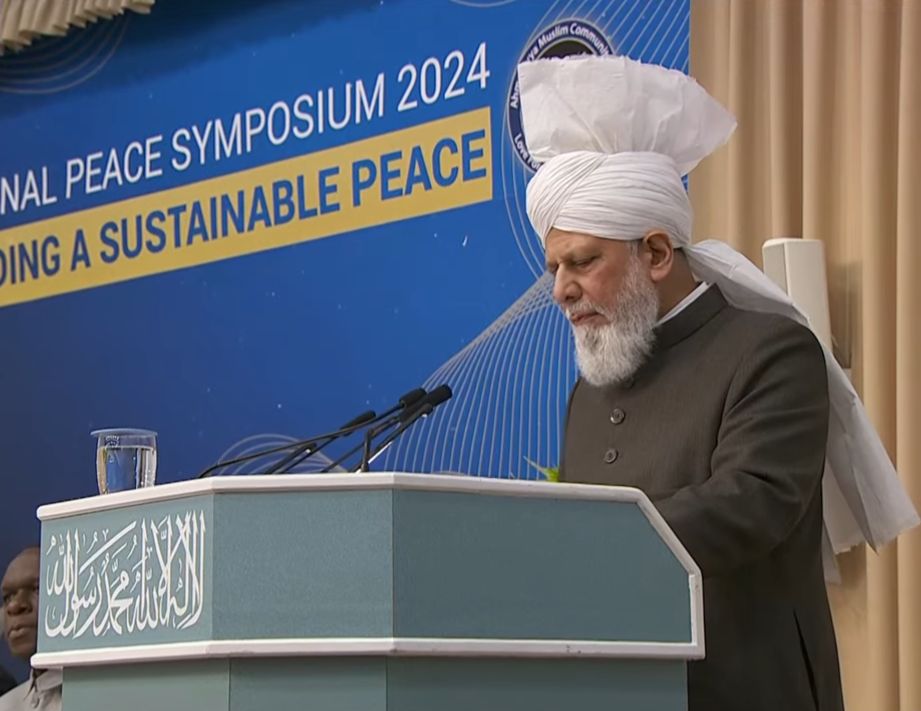 'Let it be clear, therefore, that where a veto power exists, the scales of justice can never be balanced.' His Holiness, Hazrat Mirza Masroor Ahmad #PeaceSymposiumUK #voicesforpeace