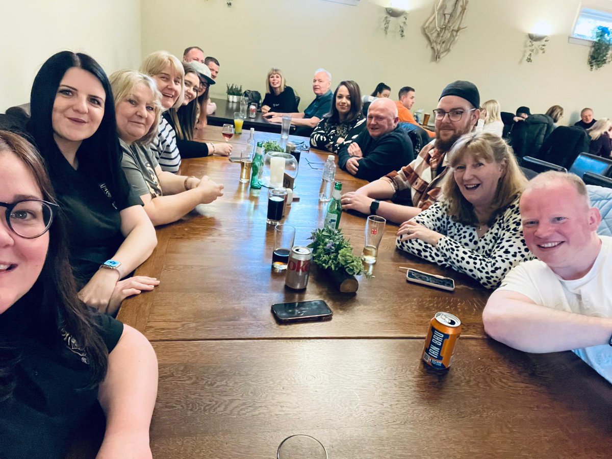 Lovely band meal at the Corbie Inn tonight!