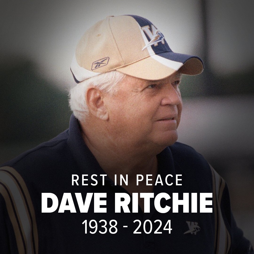 Today, the Winnipeg Football Club mourns the loss of former Blue Bombers coach Dave Ritchie, who passed away at the age of 85. 📝 » bit.ly/3Vico1s