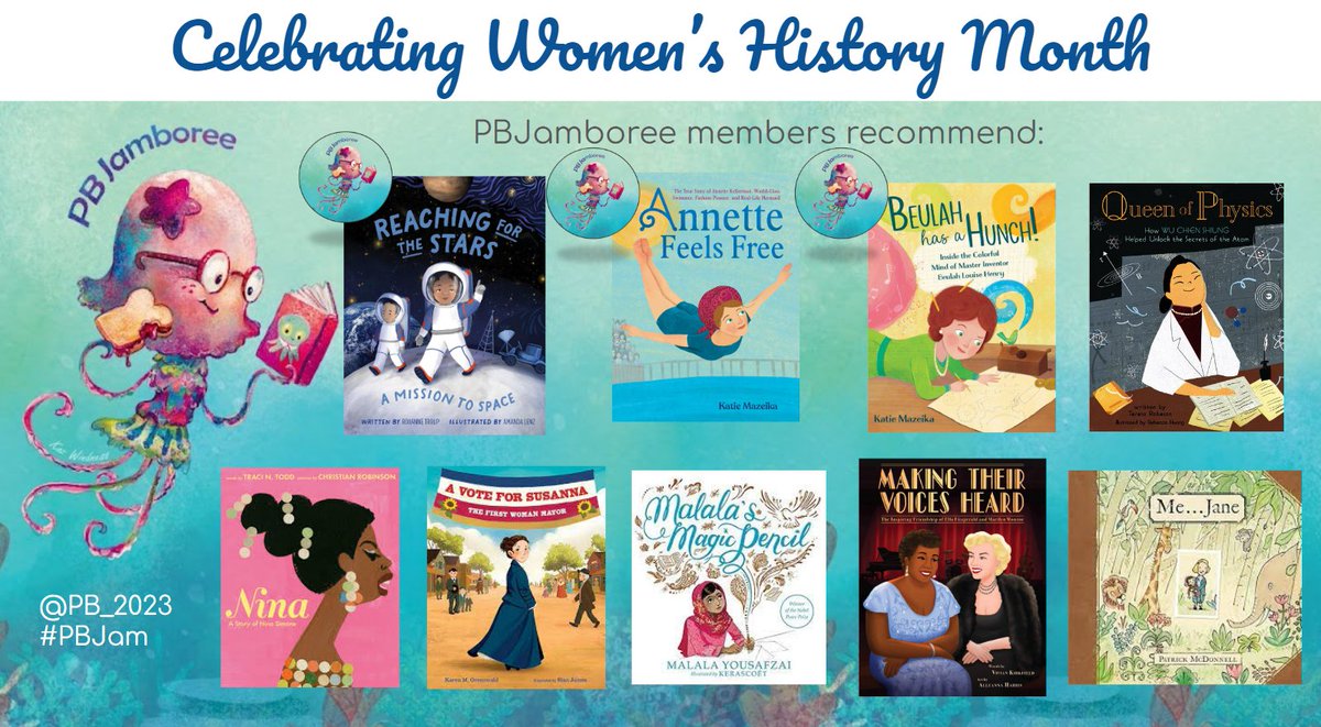 Women have played such a tremendously huge role in our world's history, it's hard to pick just a few to spotlight during #WomensHistoryMonth. Which books would you include? #picturebooks #childrensbooks #kidlit #PBJam