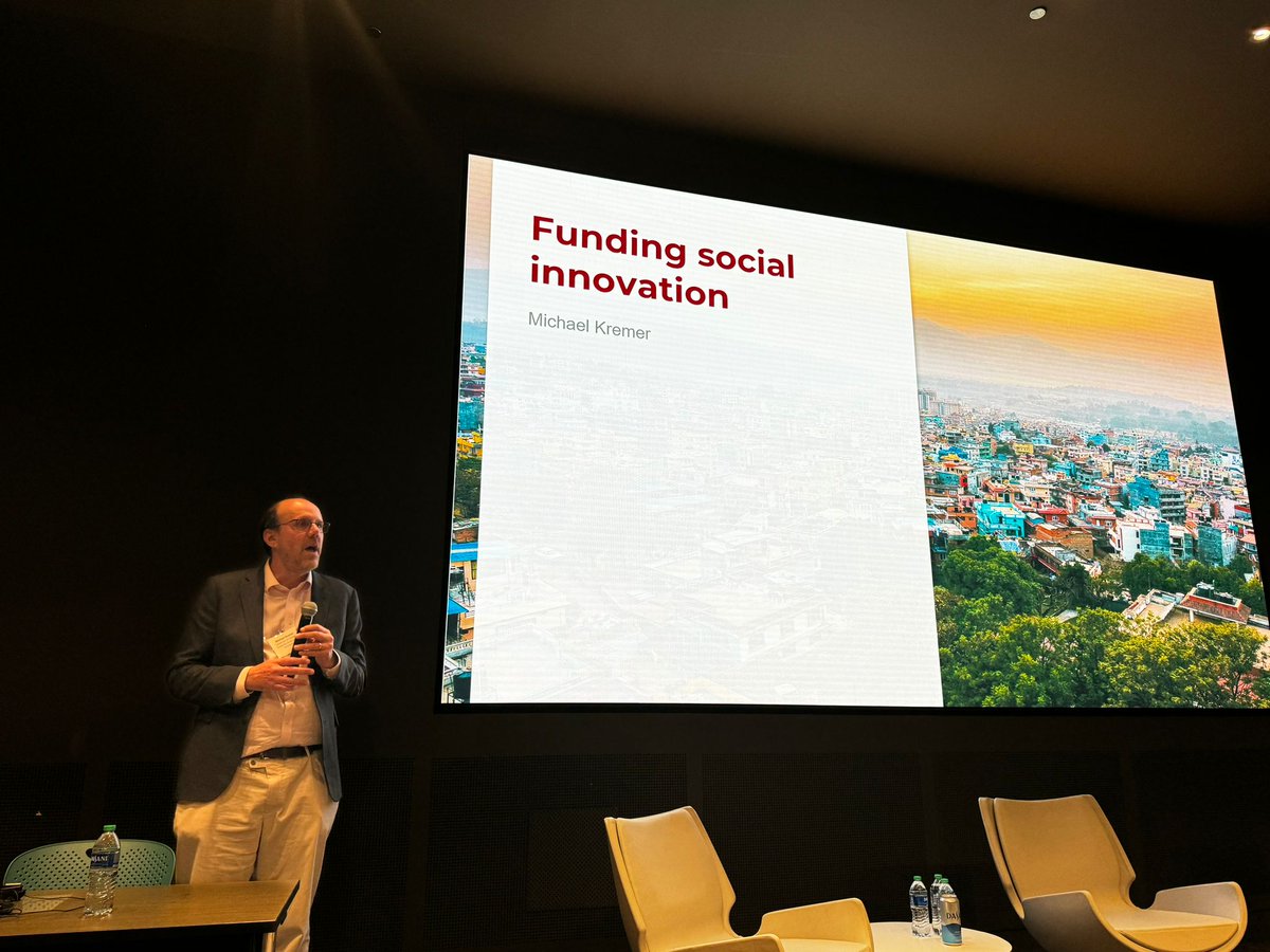 Check out Michael Kremer's Keynote address at the #GAPconfrence ! On funding social Innovation and how these projects can scale to benefit millions of people. Thank you for coming!