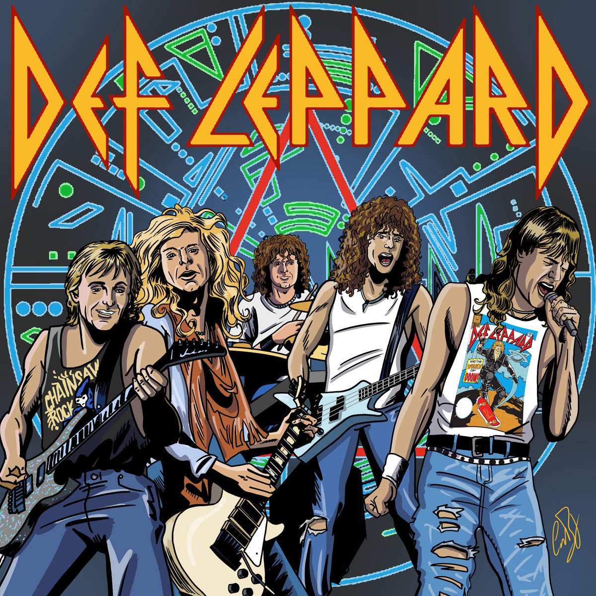 Def Leppard! What can I say? They hooked me when I was young and I still love them today! They were my first concert back in 1992! @DefLeppard @ZeffJoeelliott @RickSavage0 @philcollen0 @rickallenlive #defleppard #steveclark #philcollen #joeelliott
