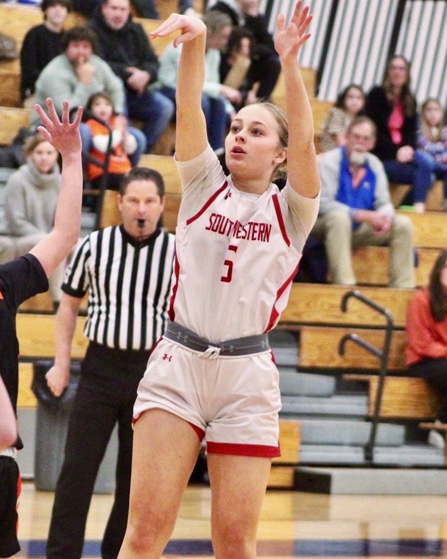 GOING TO STATE! The Southwestern Trojans are going to the State Final Four next weekend! Senior Reece Beaver scores 42 points as the Trojans earn their first State trip in program history with a 63-61 win over Hornell. Congratulations! @SWCSTrojans @TheObserverNY @ThePost_Journal