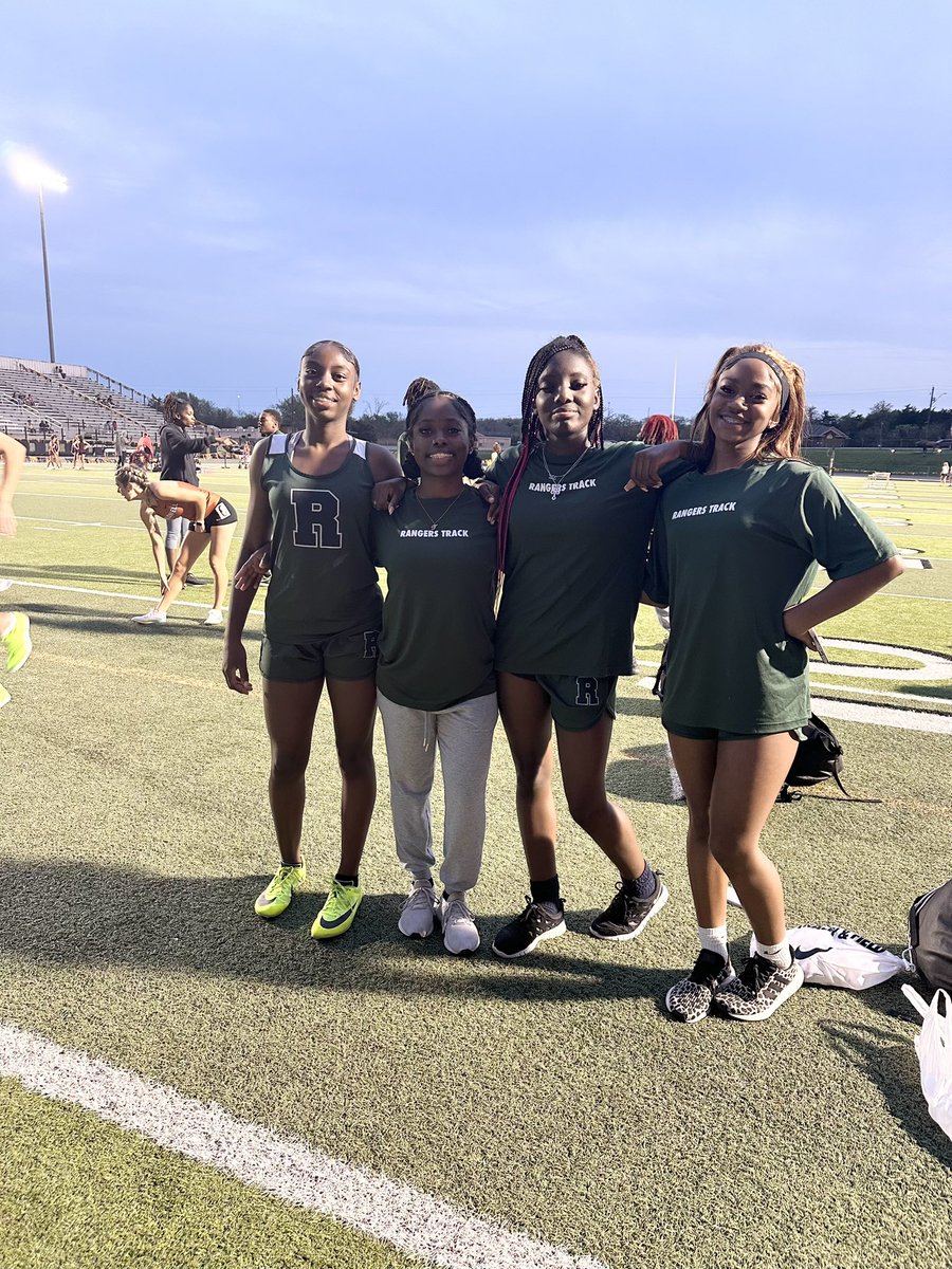 RangersTF's tweet photo. 4x100m: T’yana Smith-Jasmine Carroll-Tyasia Chambers-Makayla Gulley 🥇
100mH: Iris Reyes-4th place
#BuffRelays https://t.co/tU47KJKISl