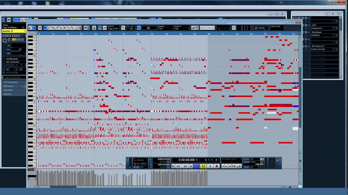 Edmahoo's tweet photo. My Edit Screen, just another language but understood all over the world. It's only until you look at it in this form you realise how much hard work you've put into it.
#musiccomposition #musicproduction #editscreen #midinotes https://t.co/L5fpxmCs0i