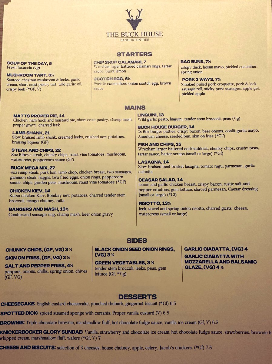 richwatkin's tweet photo. We start food at the Buck on Thursday from 4pm…….

If anyone fancies sharing the menu, booking etc then as always hugely appreciated x https://t.co/DeeswcTxmU