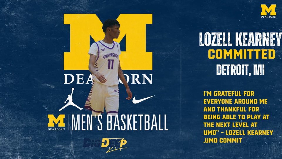 Blessed to say that I’ve committed to play basketball at University of Michigan Dearborn. Excited for the next chapter in my life and thank you to everyone