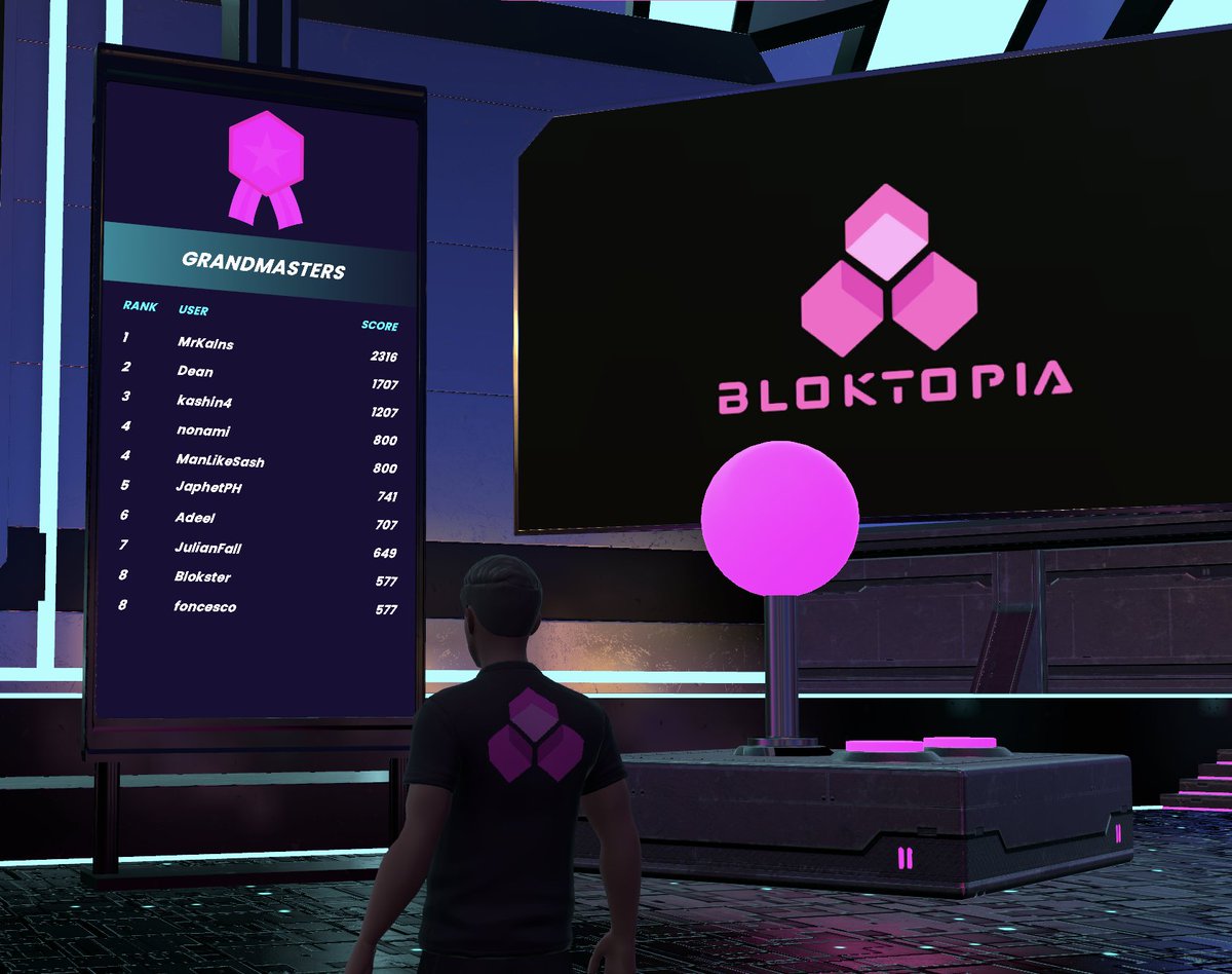 BLOKTOPIA IS OPEN! We have had the NEW Gaming Level open all weekend and @MrKalnin currently has bragging rights at the top of the Leaderboard. Can you beat him? bloktopia.com/download