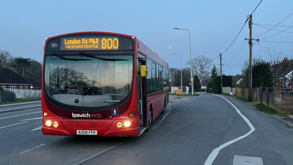 69423 with me at Kesgrave High School last night on Park & Rides, 💨💨