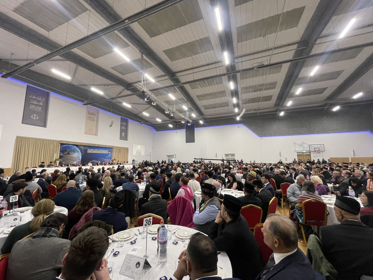 'How can peace be established where the majority view is so easily discarded? That is not justice, instead it is a rejection of democracy and principles of equality.' His Holiness Mirza Masroor Ahmad at National Peace Symposium 2024 #voicesforpeace #Gaza #IsraelPalestineWar