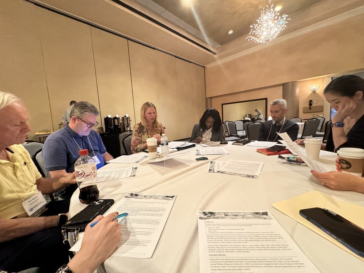 IPRRC's tweet photo. Exploring the cutting-edge intersection of AI & social media influencers for enhanced content and strategic partnerships. The future of digital PR is here! Join the study conducted by Kelli S. Burns from @USF_ZSAMC at table 5 #IPRRC #IPRRC27 https://t.co/4nG5UakI54