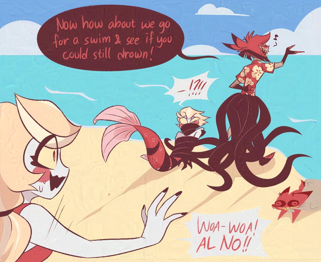 nekophy_SC's tweet photo. Mermay come early this year 🐟🏖️

#HazbinHotel  #HazbinHotelLucifer #HazbinHotelCharlie   #HazbinHotelAlastor #radioapple https://t.co/pRTn3LZIvN