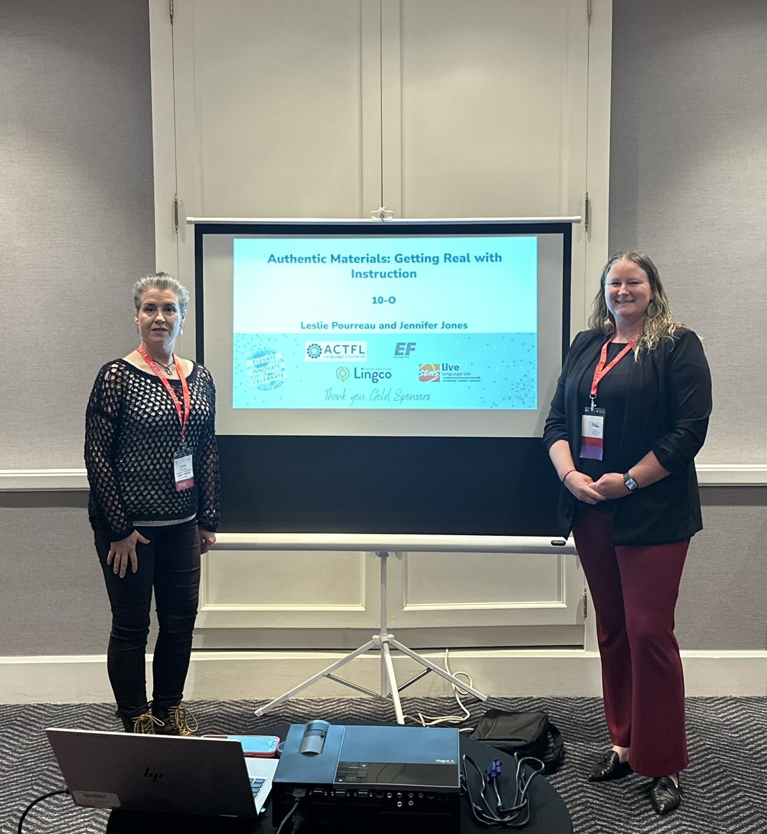 jenniwaljones's tweet photo. Honored to present today at FLAG/SCOLT Conference on the importance of Authentic Materials in the World Language classroom with rockstar River Ridge HS French teacher, Dr. Leslie Pourreau! #ccsdWL @CherokeeSchools #FLAG2024 #SCOLT https://t.co/Fu0hn69x70