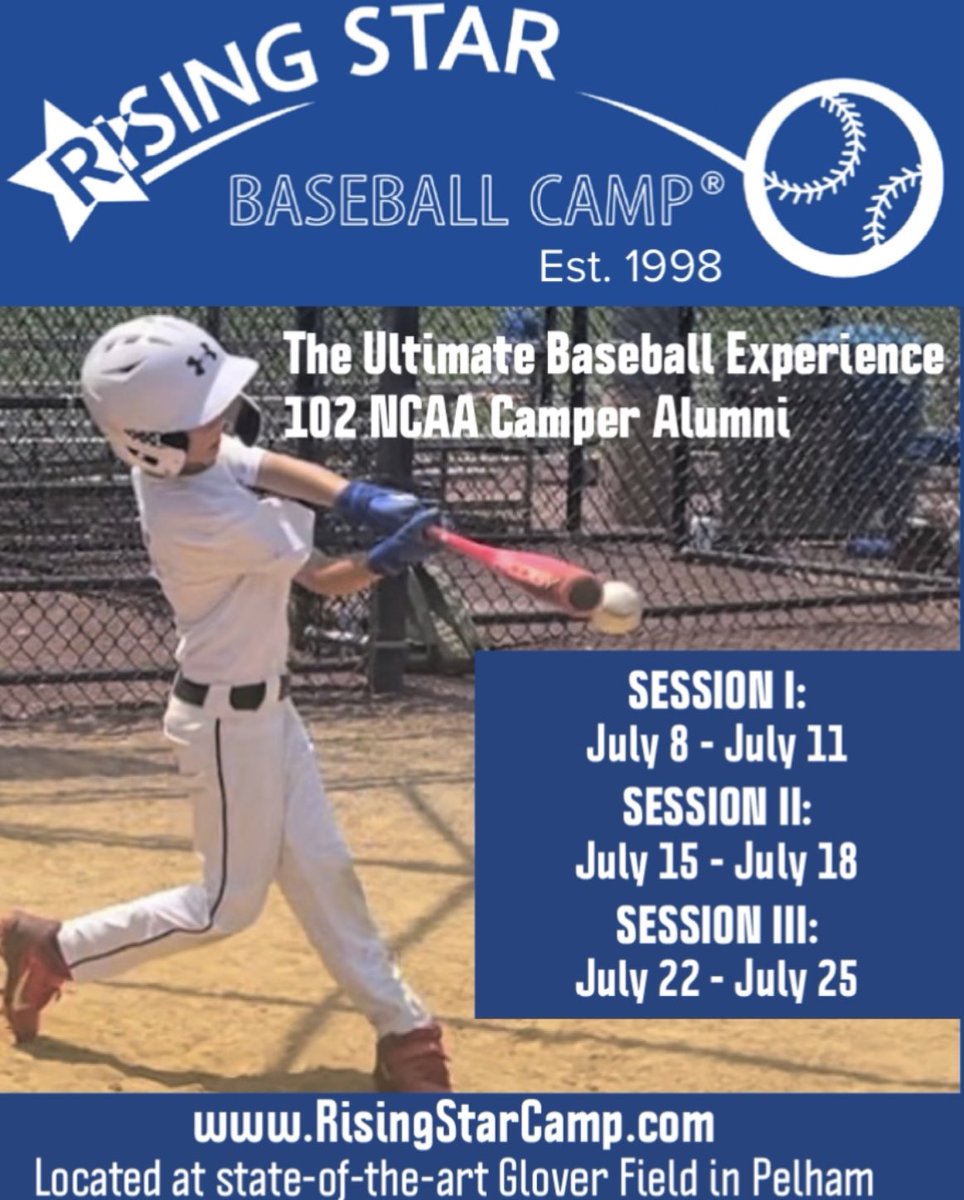 Want an educational, fun baseball experience this summer? Sign up for RisingStarCamp.com now!!