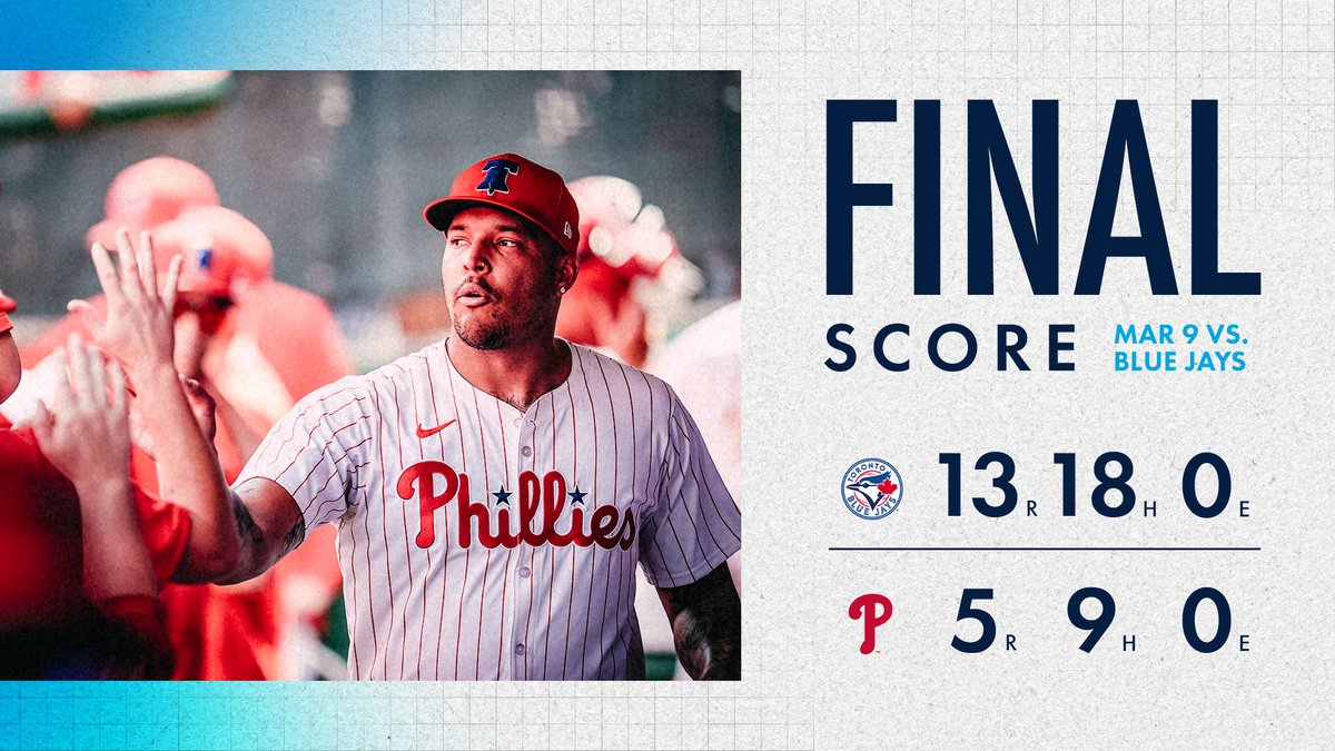 Phillies's tweet photo. Final from Clearwater https://t.co/qv1wq31aM3