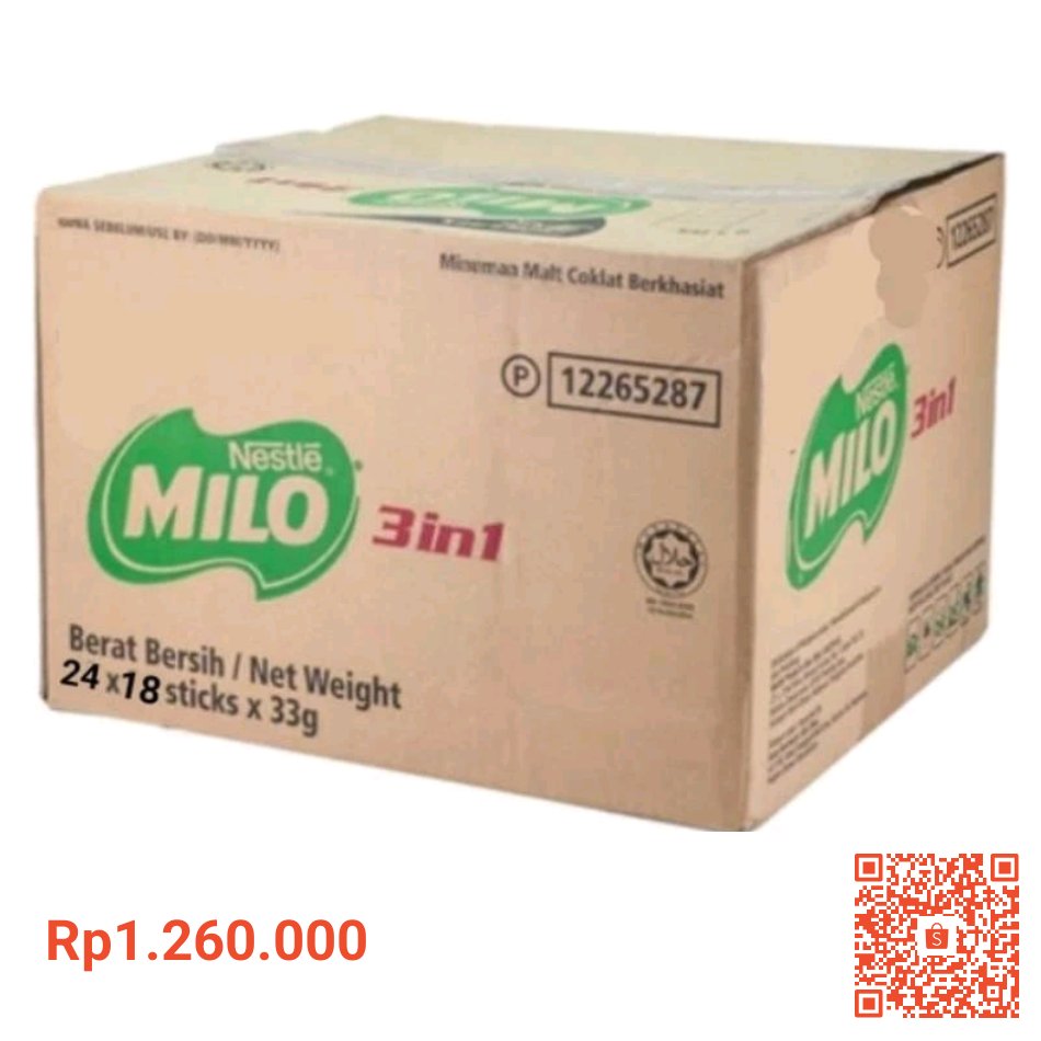 xglamorstore's tweet photo. Temukan dan dapatkan MILO 3IN1 1dus 18x24bungkus hanya Rp1.260.000 di Shopee sekarang juga! https://t.co/rgeftNnRf7 #ShopeeID https://t.co/PEV1aNmrBn