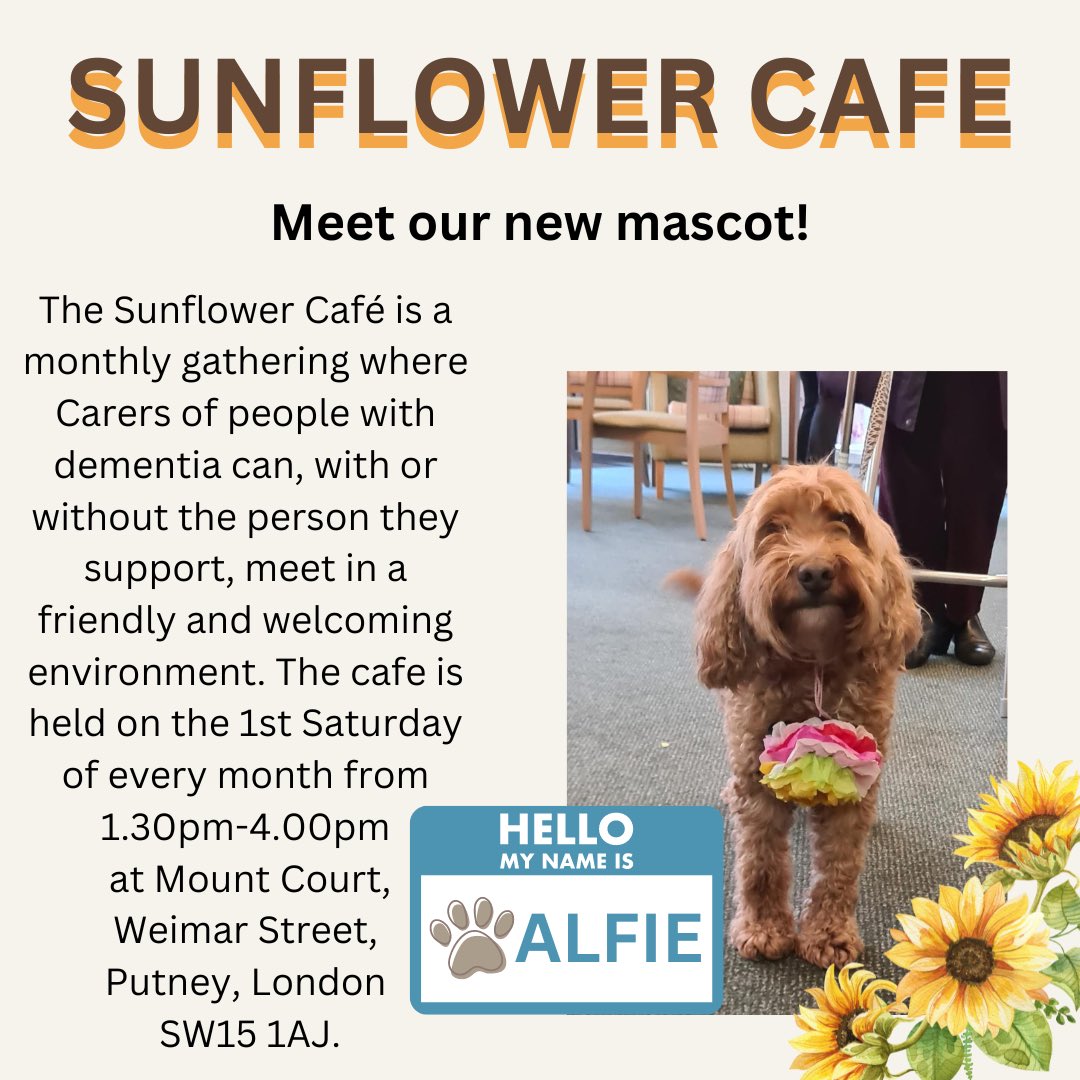 If you want to know more about our Sunflower Cafe service, have a look on our website or call us on - 020 8877 1200 🌻 @CarersTrust @CarersUK @CitizensAdvice @nhswandsworth_ @SLondonCitizens @WandsworthFB