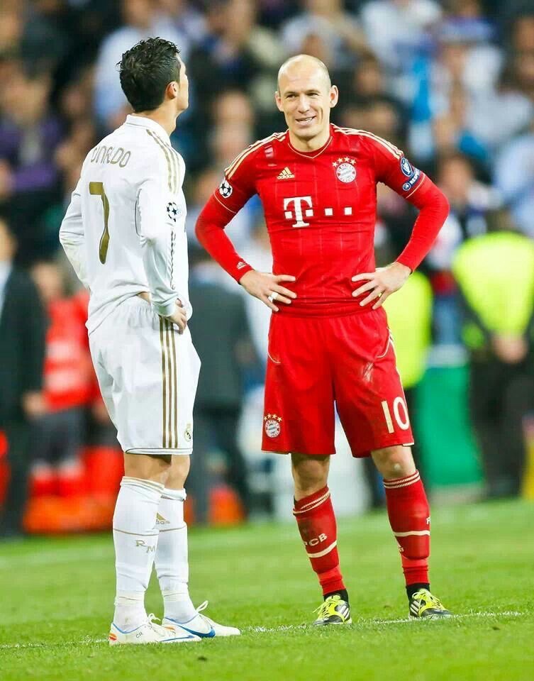 Arjen Robben: “I've met many legends but the greatest of them was Cristiano Ronaldo.”