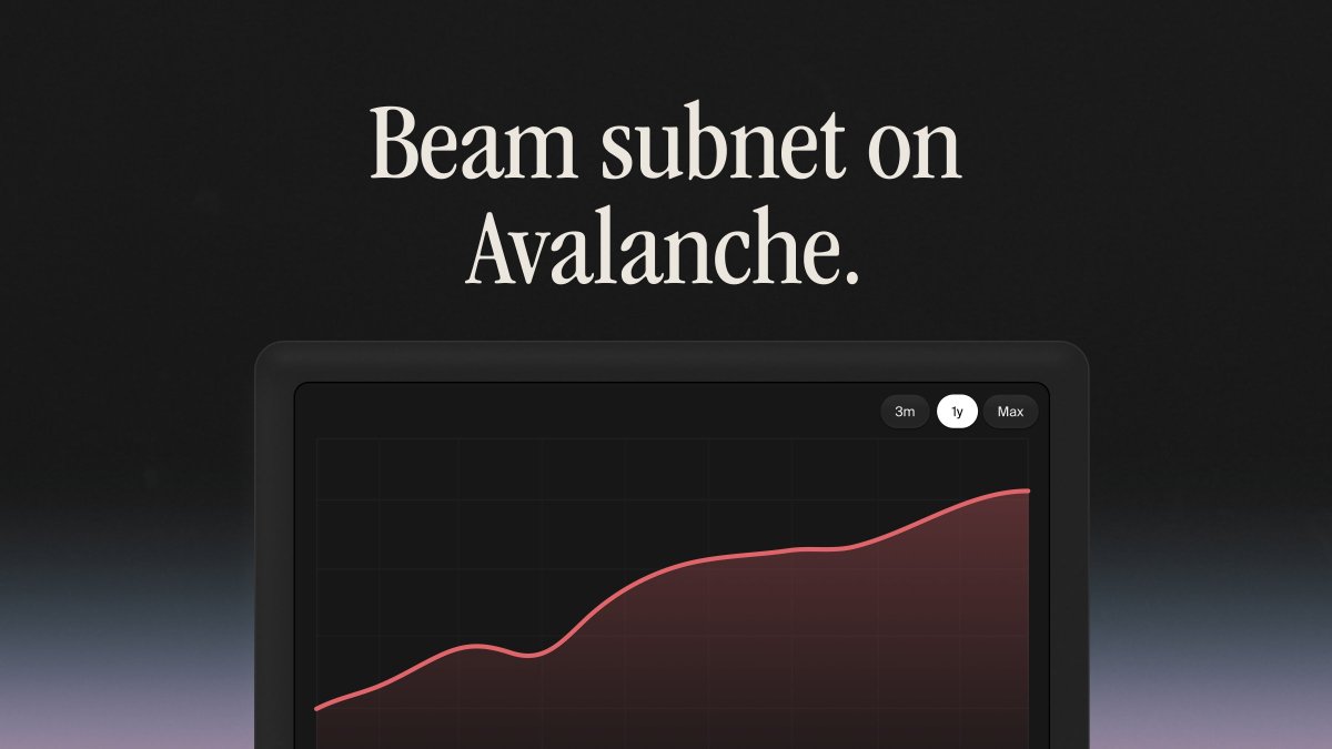 The <a href="/BuildOnBeam/">Beam</a> network has some good company as a subnet on <a href="/avax/">Avalanche🔺</a> 🔺

Just a grasp at thriving subnets live right now 👇

🔫 <a href="/playSHRAPNEL/">SHRAPNEL » Play Now on Steam</a> 
💎 <a href="/DeFiKingdoms/">DeFi Kingdoms 🔺🌿</a> 
🐲<a href="/dexalot/">Dexalot</a> 

It's all comradery over here!