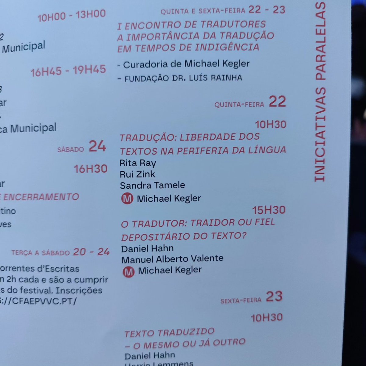 #olhaeuali Quanta honra participar da 25a edição das Correntes d'Escritas