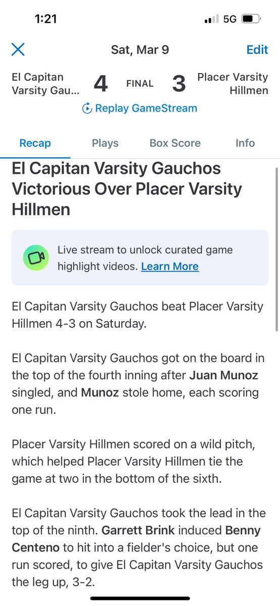 ECapbaseball's tweet photo. Great weekend at the Downey Tournament! We ended up going 2-1 and taking 3rd place. Happy the way the boys ended off! We start counting Tuesday!!! Let’s go Gauchos! JSaucey gets All-Tourney! #gauchofam #togetherwego #family https://t.co/aUb7SuveIk