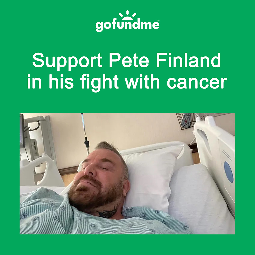 -@PeteFinland66 is now once again having to undertake more hellish treatment in order to survive. Let’s stay together and support this gentle giant. -Durk Dehner UPDATES AND DONATIONS: tomoffinland.org/stay-together-……