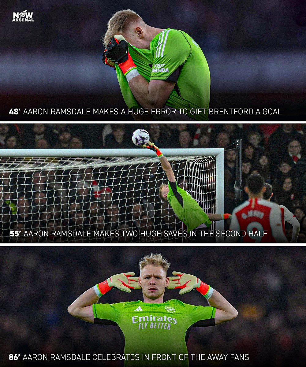 Aaron Ramsdale proved Mikel Arteta right today, but he also proved he’s got a huge set of b*llocks. To come back the way he did in the second-half was nothing short of exceptional. He made two incredible saves which showed just how good of a keeper he can be elsewhere. He’s not…