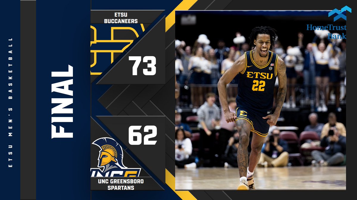 ETSU_MBB's tweet photo. 𝘽𝙪𝙘𝙨 𝙒𝙞𝙣! 𝘽𝙪𝙘𝙨 𝙒𝙞𝙣! 𝘽𝙪𝙘𝙨 𝙒𝙞𝙣!

It's all smiles as we we're heading to the @SoConSports semifinals on Sunday night at 6:30p... 

Bucs will face either Chattanooga or Wofford on ESPNU

#AllHandsOnDeck | #BeGreat https://t.co/kTypSEUa7T