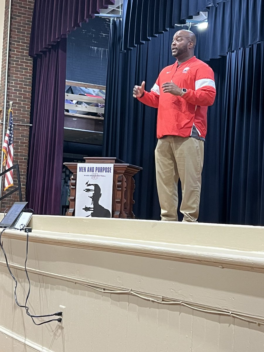 We would like to thank all of the speakers from our Men And Purpose conference today. Some great words of wisdom were shared with our athletes!