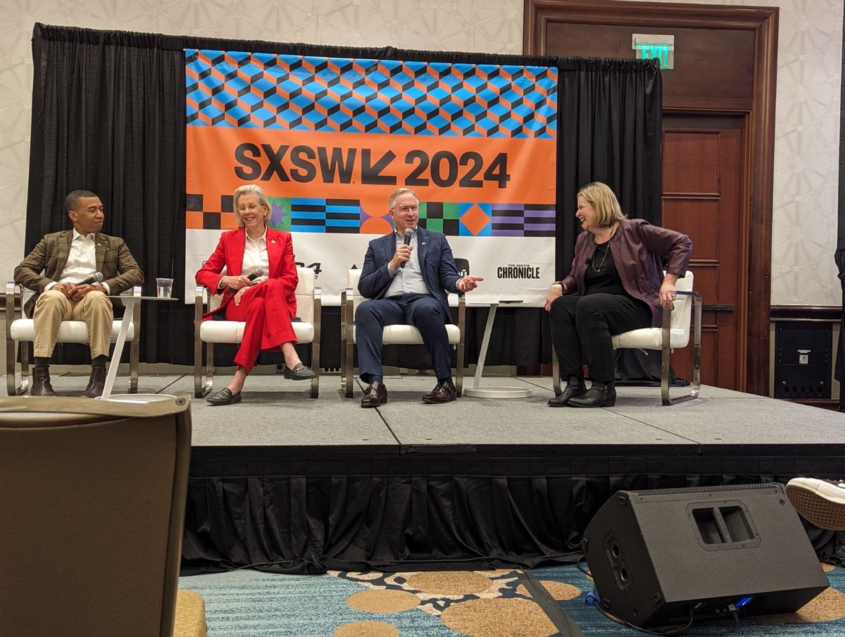 Great to be at @sxsw talking about how mayors cut through the noise and get things done for their communities. @CITYOFMESA @usmayors