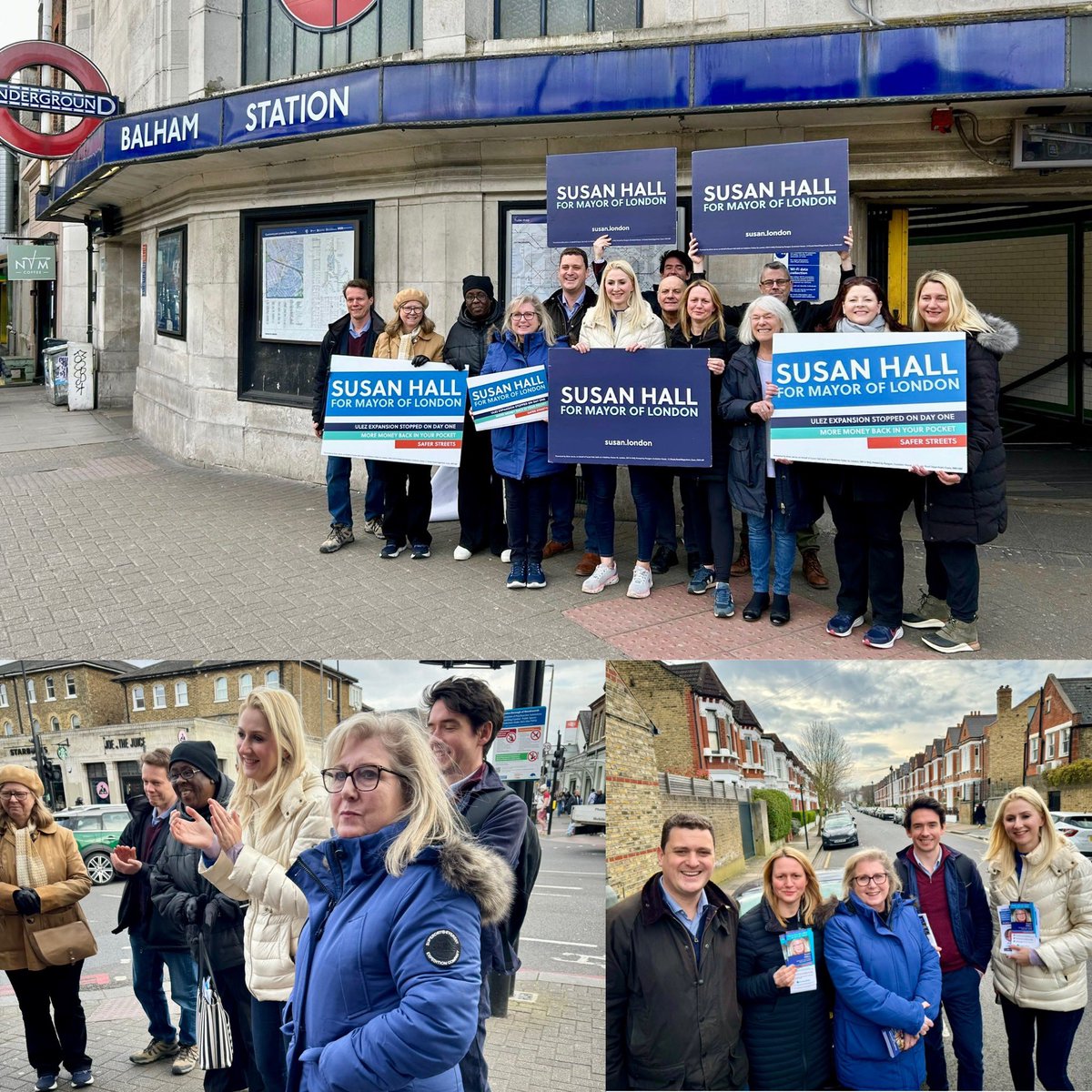 Great to be out in #Balham today campaigning for 2 amazing women - @Councillorsuzie for London Mayor and @CllrCoxEleanor for M&W GLA spokeswoman. @cwowomen @TeamLondonUK @BatterseaTories #WomenHistoryMonth