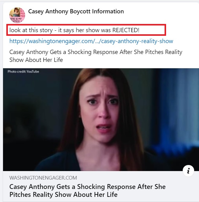 look at this story - it says #CaseyAnthony show was REJECTED! washingtonengager.com/2024/03/casey-… Casey Anthony Gets a Shocking Response After She Pitches Reality Show About Her Life @Blaiss more info here facebook.com/profile.php?id…