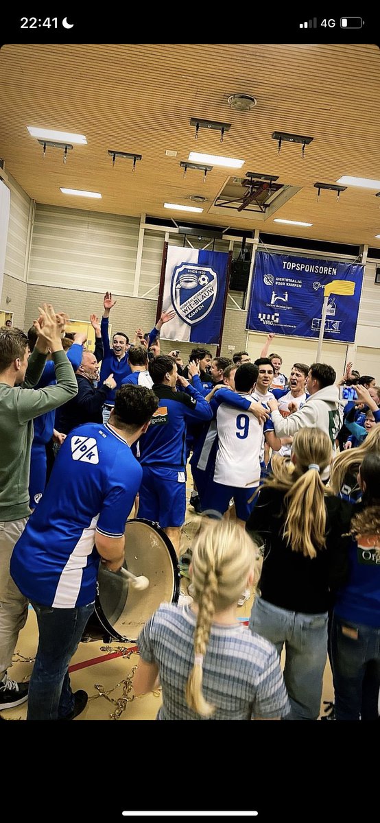 Kampioenen!! WB1 en WB2 zijn beide kampioen geworden 🎉
WB1 wint 21-17 van <a href="/AKVExakwa/">AKV Exakwa</a>