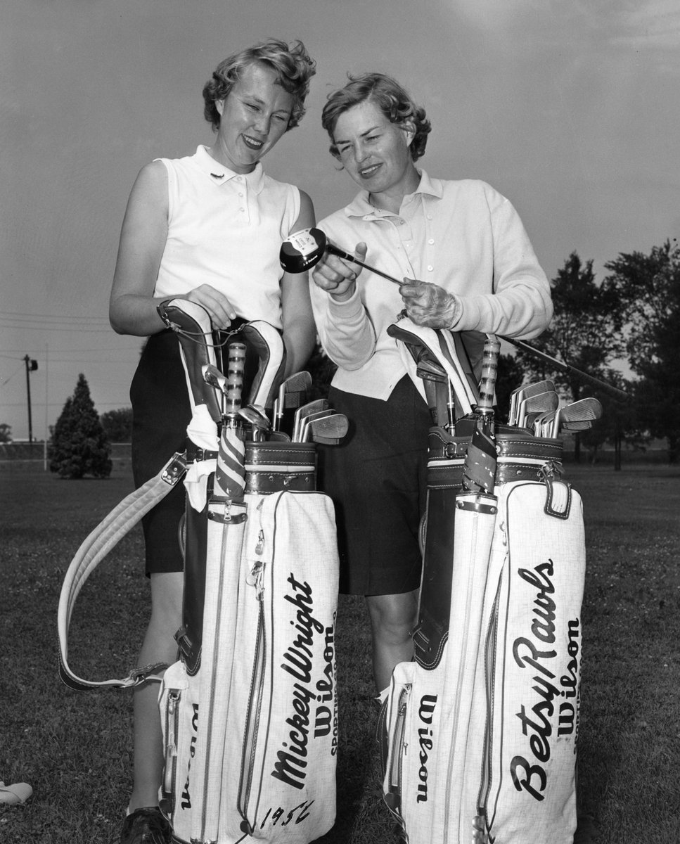 Mickey Wright and Betsy Rawls 🏌️‍♀️🏌️‍♀️ Tied for the most #USWomensOpen victories at 4, these two champions combined for six wins between 1957-64. #WomensHistoryMonth