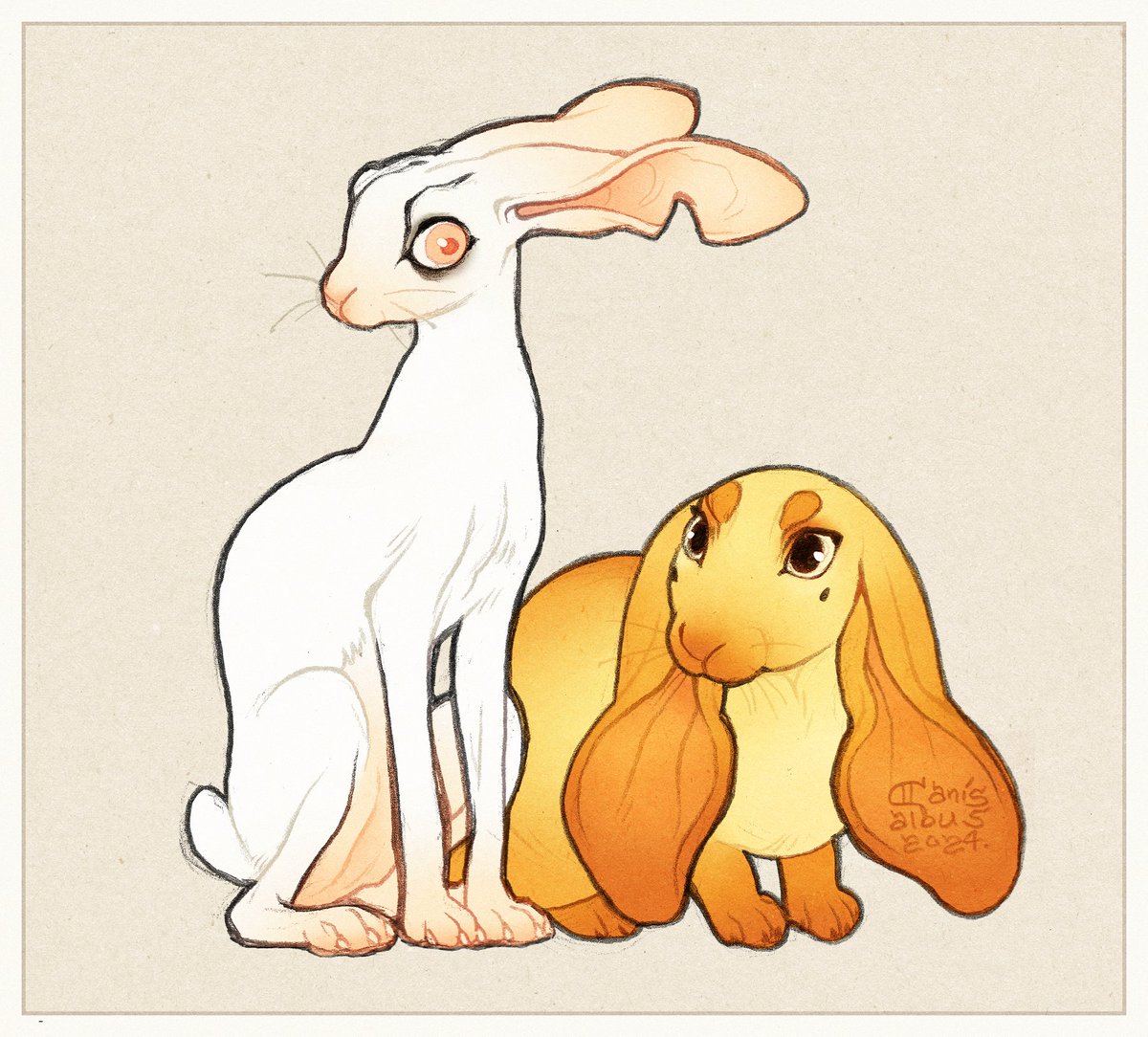 Hare Machete & bunny Vasco, as per anon suggestion.