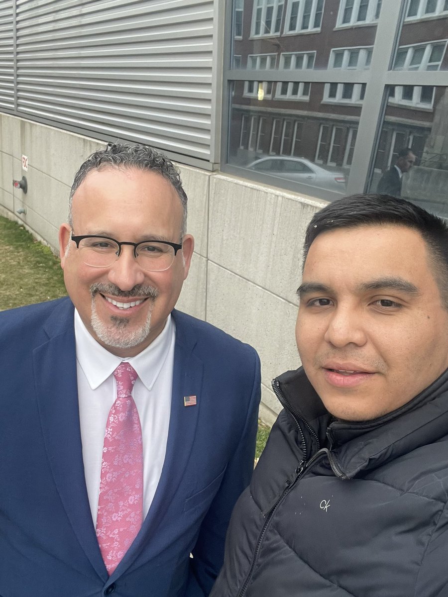 Just met and spoke to United States Federal Education Secretary <a href="/SecCardona/">Secretary Miguel Cardona</a> about Providence schools and updated him on what’s been happening here with our students, teachers and parents. 

Thank you so much for taking the time to listen to our communities concerns sir.