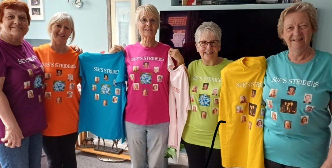 My mum(in purple) is trekking to raise funds for the memory of my dad.  justgiving.com/crowdfunding/M… <a href="/CovidMemorialUK/">The National Covid Memorial Wall</a>