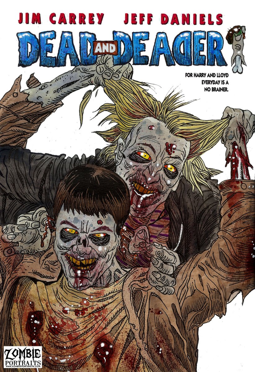 ZombiePortraits's tweet photo. More Movie Poster Zombie Mayhem to brighten your Saturday afternoon!!! #tombstone #ferrisbuellersdayoff #dumbanddumber #prettywoman #movies #movieposters #zombie #zombies #zombieart #zombieartist #zombieposter #zombiemovies https://t.co/fFDGQABIge