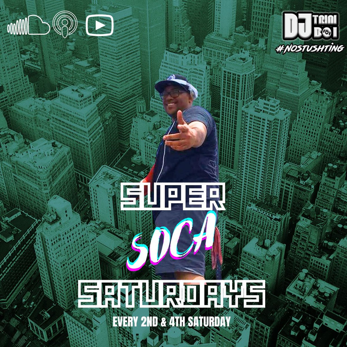 SUPER SOCA SATURDAYS EPISODE 2 IS OFFICIALLY LIVE ON SOUNDCLOUD, YOUTUBE AND APPLE PODCASTS ‼️🔊
.

#SuperSocaSaturdays #BashmentSoca #Soca2024 #DennerySegment #Soca 

SoundCloud: on.soundcloud.com/rdq5nrsNdBFxnA…

YouTube: youtu.be/8ymrtEpg-K4?si…

Apple Podcasts: podcasts.apple.com/us/podcast/dj-…