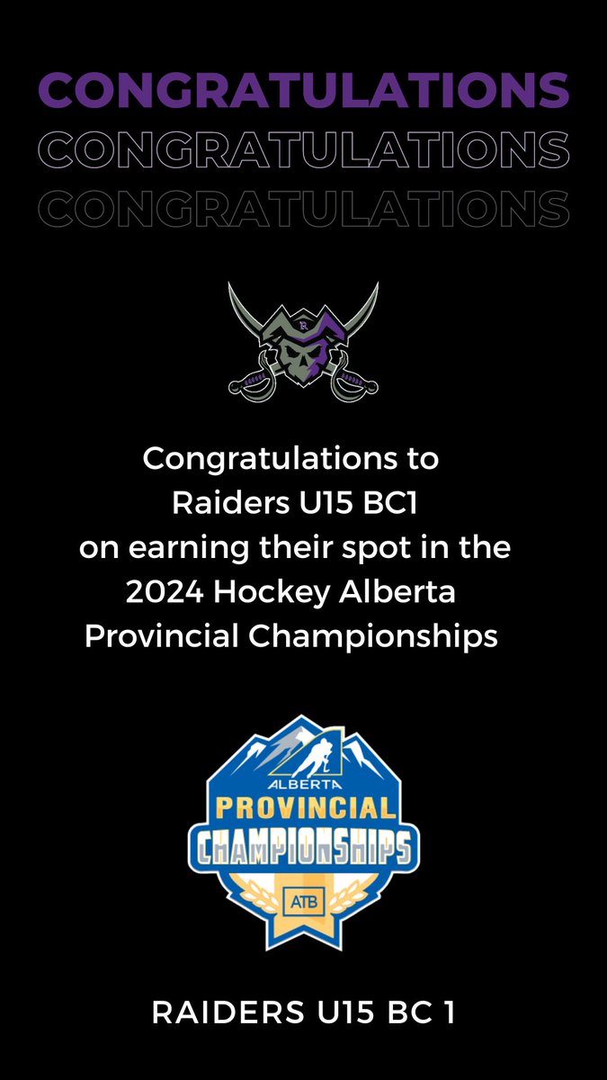 Congratulations to U15 BC 1 and U15 BC3 White as they head off to <a href="/HockeyAlberta/">Hockey Alberta</a> Provincial Championships later this month!