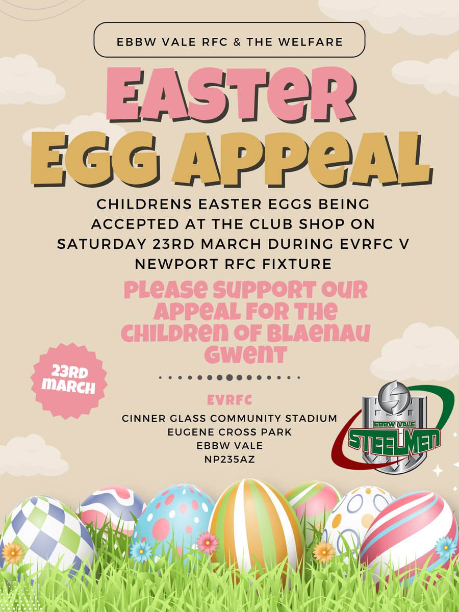 Easter is a time of celebration but for most children it means one thing...chocolate eggs. @evrfc and @TheWelfareEVRFC understand for some families this is a luxury they can't afford. Please consider donating an Easter egg to our appeal. Thank you. We are truly grateful 🐣