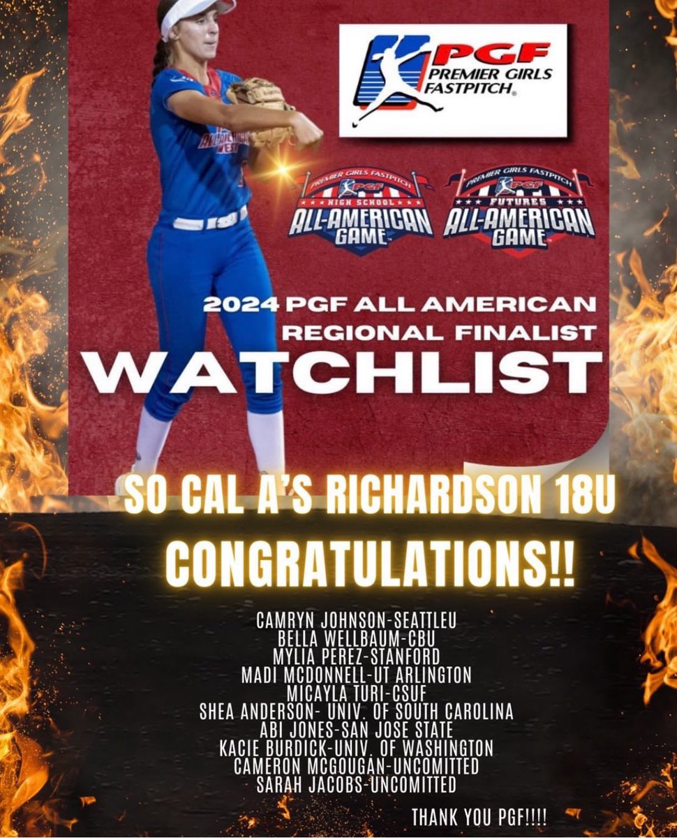 BWellbaum2024's tweet photo. Thank you @PGFnetwork !!! @SCAs_Richardson @CBUSoftball https://t.co/0dVIBeETa2
