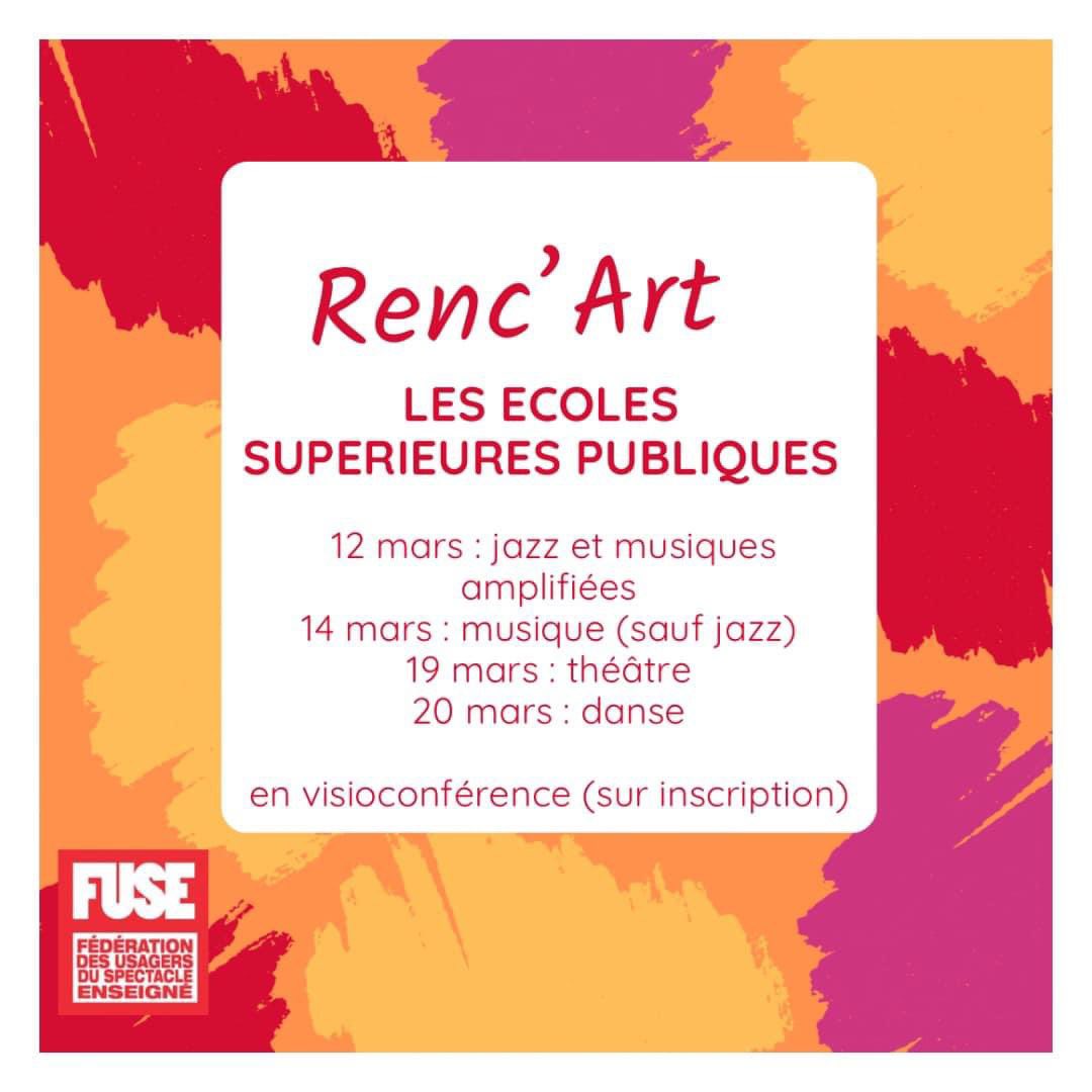 fuse30's tweet photo. ⚠️ [Renc'art 2024] Les écoles supérieures publiques

🎷12 mars : jazz et musiques amplifiées
https://t.co/kkqIbF9t6D
🎻14 mars : musique (sauf jazz)
https://t.co/AXwAIf3RA3
🎭19 mars : théâtre
https://t.co/9ZAYBGF6Zh
🩰20 mars : danse
https://t.co/pAfv17y0O4 https://t.co/RmBieaPWeV
