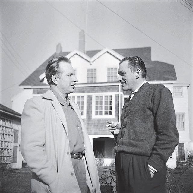 LRonHubbard's tweet photo. #JohnWCampbell (right), editor of #AstoundingScienceFiction and “Unknown” magazines, with #LRonHubbard. A legendary partnership that shaped #popculture forever. Learn more at https://t.co/lf1hS2OMvu https://t.co/NMDfJLaeS1