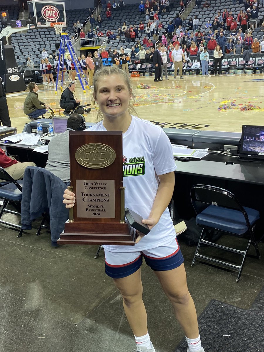 OVC Regular Season and Tournament Champions!! Congratulations Vanessa!!